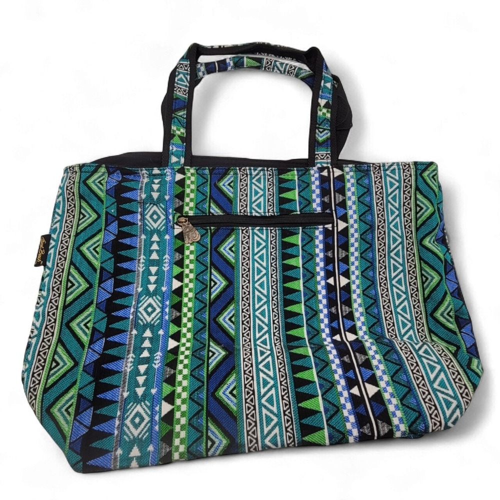 Laurel Burch Moon Side Cat Shoulder Tote Bag – Celestial Large Purse 20"x15" - Picture 5 of 7